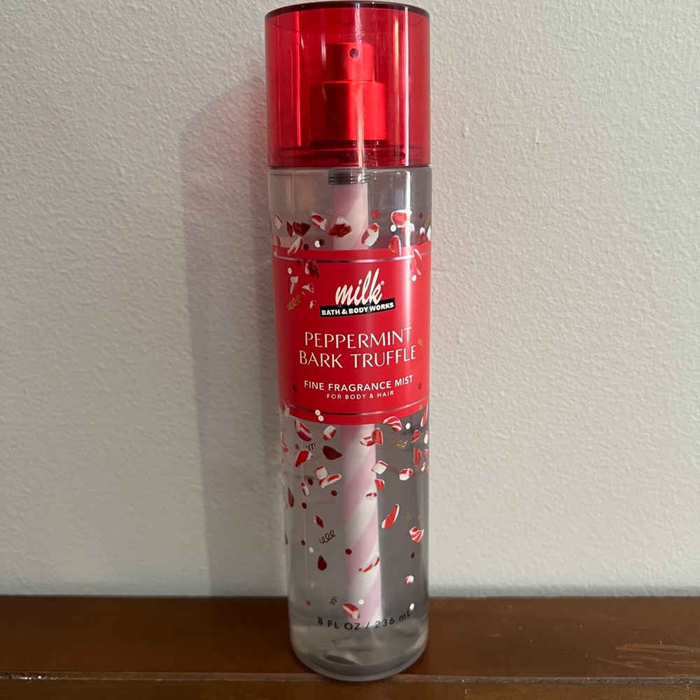 Bath & Body Works Peppermint Bark Truffle Fine Fragrance Mist 8 oz Body Spray